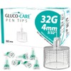 GLUCO-CARE Pen Tips 32G x 4mm, Universal Fit, 100/bx, Comfort