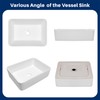Enbol Bathroom Vessel Sink Rectangular 19x15 Inch Bathroom Sink Above