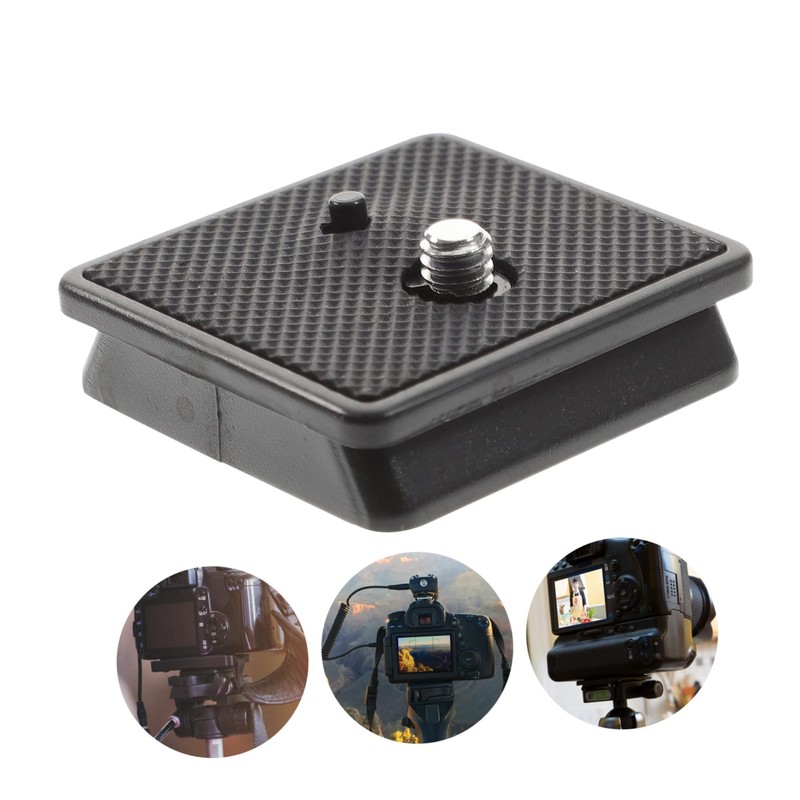 TEHAUX 2pcs Tripod Mount Adapter with Quick Release Plate Skid