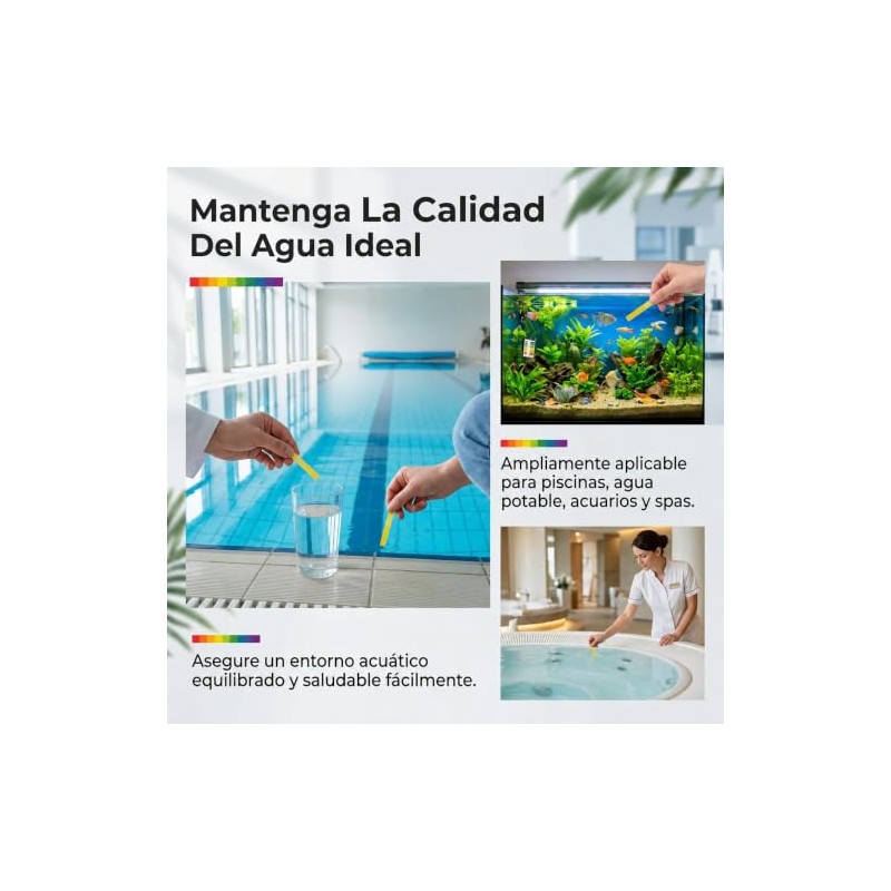560 Tiras Reactivas Tornasol Medición pH 1-14, Lectura Rápida