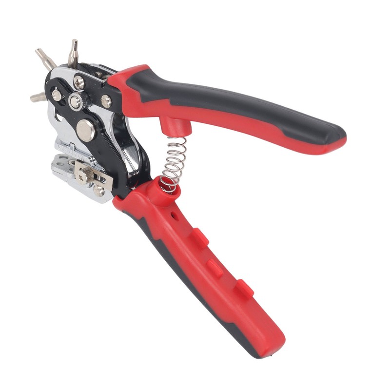 Leather Hole Punch 6 Holes 360 Degree Rotating Adjustable Margin