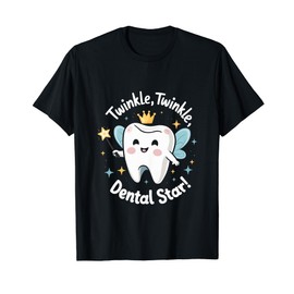 Twinkle Twinkle Dental Star Fun Tooth Fairy T-Shirt