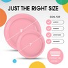 Exquisite Pink Plastic Plates For Party Plastic Disposable Plates For