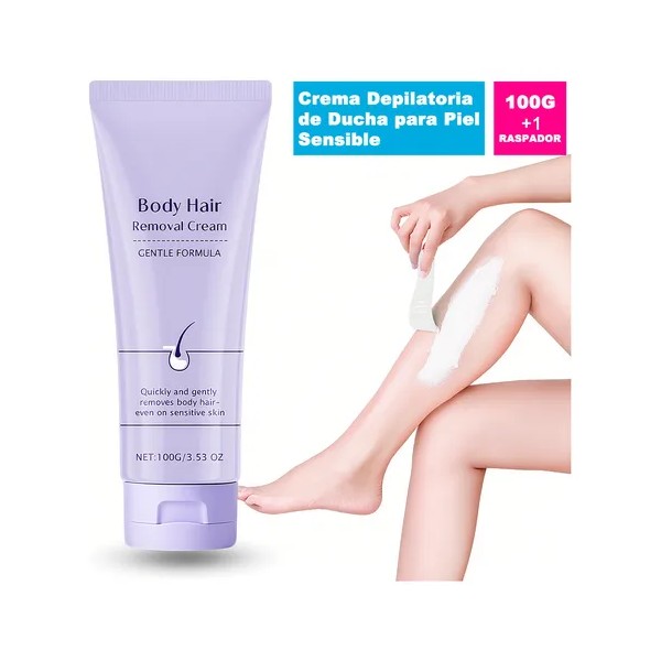 Crema Depiladora Hombre Y Mujer Piernas, Brazos, Área Bikini
