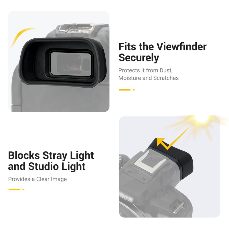 EOS R10 Eyecup Eyepiece，Soft Silicon Extended Camera Eye Cup Viewfinder