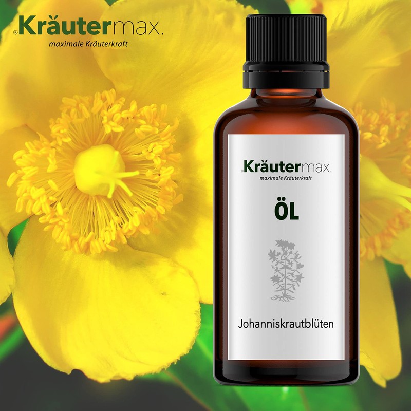 Real St. John's Wort Flowers Oil Herb Extract Liquid Rub