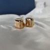 AOLIMI Chunky Gold Geometric Square Stud Earrings for Women Trendy