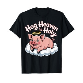 Hog Heaven Cute Pig Angel Design T-Shirt