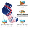 NEWZILL Low-Cut Compression Socks Unisex Running Socks with Embedded Frequency