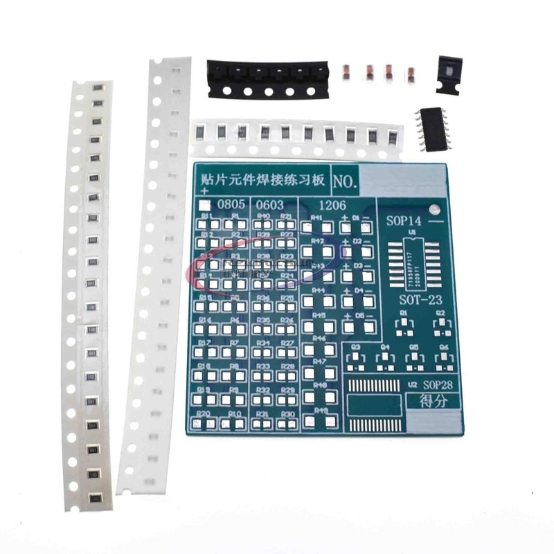 5PCS SMD Soldering Plate Component Weld Welding Practice SMT PCB