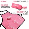 Hi-Spec 18pc Pink Kids Tool Kit Set & Child Size