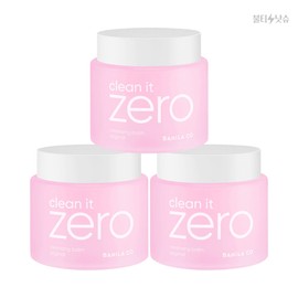Banila Co. Original Cleansing Balm Clean It Zero Moisturizing Hypoallergenic 180ml 3pcs / 바닐라코 오리지널 클렌징밤 클린 잇 제로 보습 저자극 180ml 3개