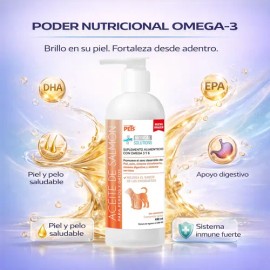 Aceite De Salmón Omega 3 Y 6 Para Perros Y Gatos 490 Ml