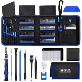 ORIA Precision Screwdriver Set, 142 in 1 Magnetic Screwdriver Kit with 120 Screwdrivers Bits, Computer Laptop Electronics Repair Tool Kit for SmartPhone, Laptop, Watches, MacBook, Tablet, Game Console