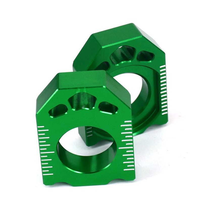 JFG RACING CNC Rear Axle Blocks Chain Adjuster For KX125