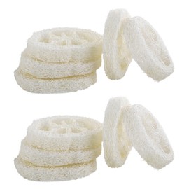 Leadigol 50 Pieces Loofah Sponge, Natural Loofah Slices,Natural Loofah Sponges, Soap Making Tools,Loofah Sponge Scrubber,Soap Saver Pads Soap Holder