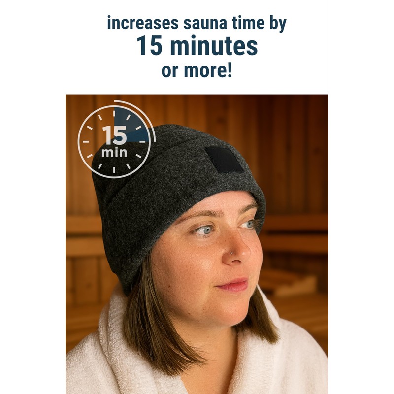 Sauni 100% Merino Wool Felt Sauna Hat Beanie - One