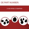 HLVEAUTO 4pcs Upper Lower Rubber Cushion Bushing Radiator Mount Insulator