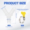 PATIKIL Drain Hose Connector 3-Way Washing Machine Drain Hose Adapter