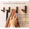 Ditind 3 Pack Wood Wall Hooks Hat Rack, Wooden Coat