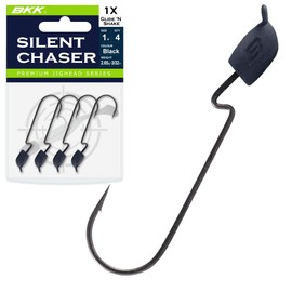 BKK Lures A-EA-1483 Silent Chaser - Glide 'N Shake - 5/16oz - 2/0, 4-Pack