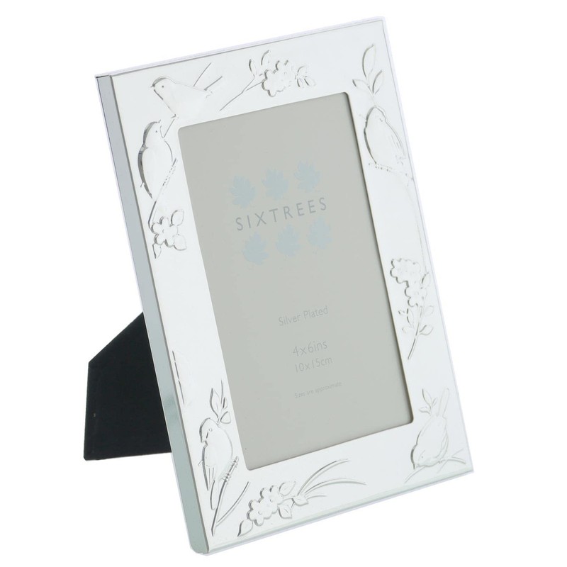 Sixtrees Higgins 6-339-46 Embossed Silver Plated 4 x 6 inch
