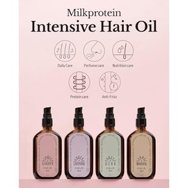 ODID Milk Protein - Aceite de perfume intensivo para el cabello, suero coreano antiencrespamiento nutritivo y suavizante con aceite de argán de 10,000