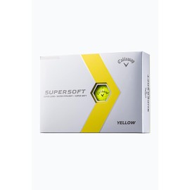 Callaway Golf Balls SUPERSOFT 23 YLW 1 Dozen (Pack of 12) 2-Piece Construction Yellow
