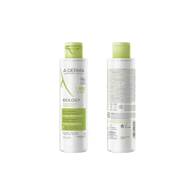 Agua Micelar Biology Limpiadora E Hidratante 200ml Aderma Todo Tipo