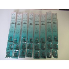 Dolphin 144 SNELLED FISH HOOKS TOG RIGS BLACKFISH BLUED VIRGINIA MONO LEADER 12" PICK SZ - 4