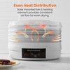 Elite Gourmet EFD770WD Digital Food Dehydrator with 5x12.5” BPA Free