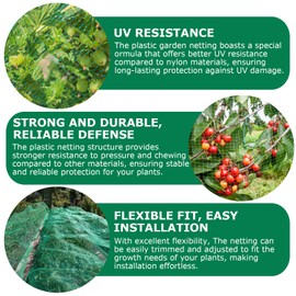 Bird Netting for Garden (13ft x 36ft) Garden Netting Pest Barrier,Cicada Netting Protect Fruit Trees Blueberry Bushes Vegetable Plant,Plastic Netting for Garden Against Birds, Deer,Squirrels