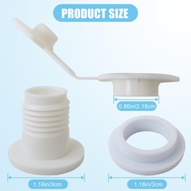 2 Packs Cooler Drain Plug Replacement for Colemen Coolers-1" Shaft Length Cooler Drain Plug Kit,Cooler Parts Accessories Fits Most Coolers Update by Icelily