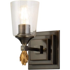 Lucas + McKearn Lighting Collection BB1022DB-1-F1G Vetiver Bathroom Vanity Light DB
