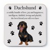 Dachshund Drinks Coaster - Dachshund Gift For Men, Women -