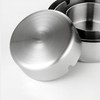 CLKE 5 x Outdoor Ashtrays, Round Stainless Steel Ashtray, Modern