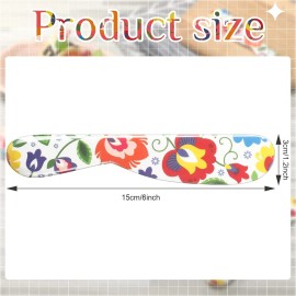 Eaasty 6-Piece Set 6-Inch Plastic Butter Cheese Knife Spreader Colorful Kitchen Tools for Cream Cheese Christmas Kitchen Giftscolor: multicolor Color