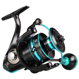 Sougayilang Spinning Reels Light Weight Ultra Smooth Powerful Fishing Reels Blue 3000