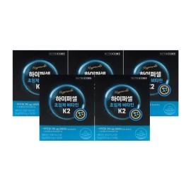 Nutricore Hypercell Supercritical Vitamin K2 300mg x 30 tablets x 5 boxes None / 뉴트리코어 하이퍼셀 초임계 비타민 K2 300mg x 30정 x 5박스 없음