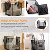 Rustark 1 Pack Black Mesh Pop Up Laundry Hampers Foldable