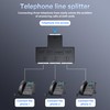 SinLoon RJ11 Coupler RJ11 Female to 3 Female 6P6C Telephone