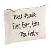 Beste Auntie EVER EVER EVER THE END Natur Schminktasche Geschenk