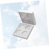 Ipetboom 2sets 4 Compartment Eyeshadow Palette Box 26.5mm Lipstick Case