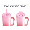 Meoky 40 oz Tumbler with Handle and Flip Straw, 100%