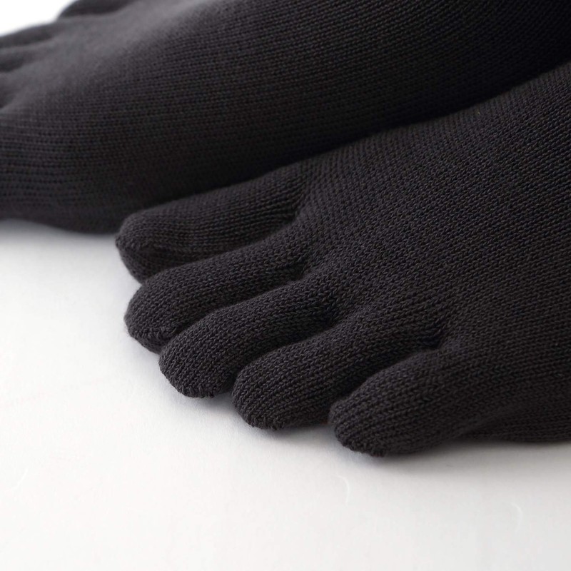 Tabio 5 Toe Cotton Finished High Socks, Made in Japan,