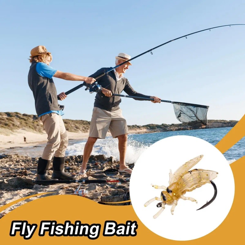 Señuelos De Pesca Con Mosca Para Lubina, Cebo Artificial
