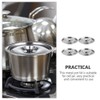 Yardwe Set of 4 Stainless Steel Mini Pot Lid Replacement