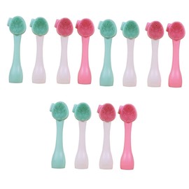 Healeved 12pcs Face Cleansing Brush Portable Exfoliator for Gentle Facial Massage and Deep Cleaning for Removing Makeup and Blackheads