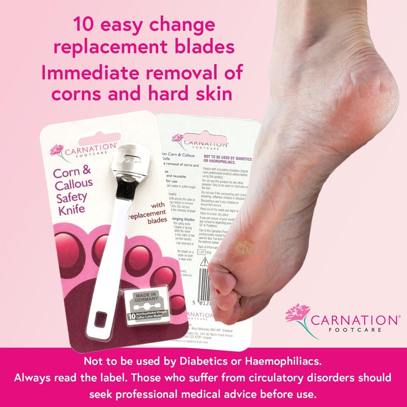 CARNATION Corn & Callous Safety Remover for immediate Removal of