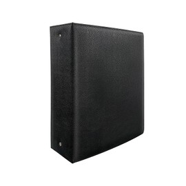 Hardback 3 Ring Binder, PU Leather Professional Notebook Portfolio Organizer, 2 Inch Planner Journal, Letter Size 8.5 x 11